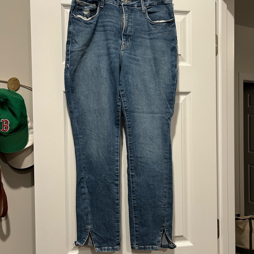 Good American Blue Ankle Jeans